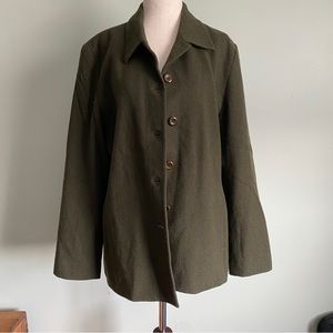 Pendleton Shacket 🌿 size 14P green